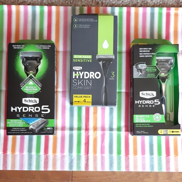 Schick Hydro 5 Sense Sensitive Skin Razor Bundle - Picture 1 of 12